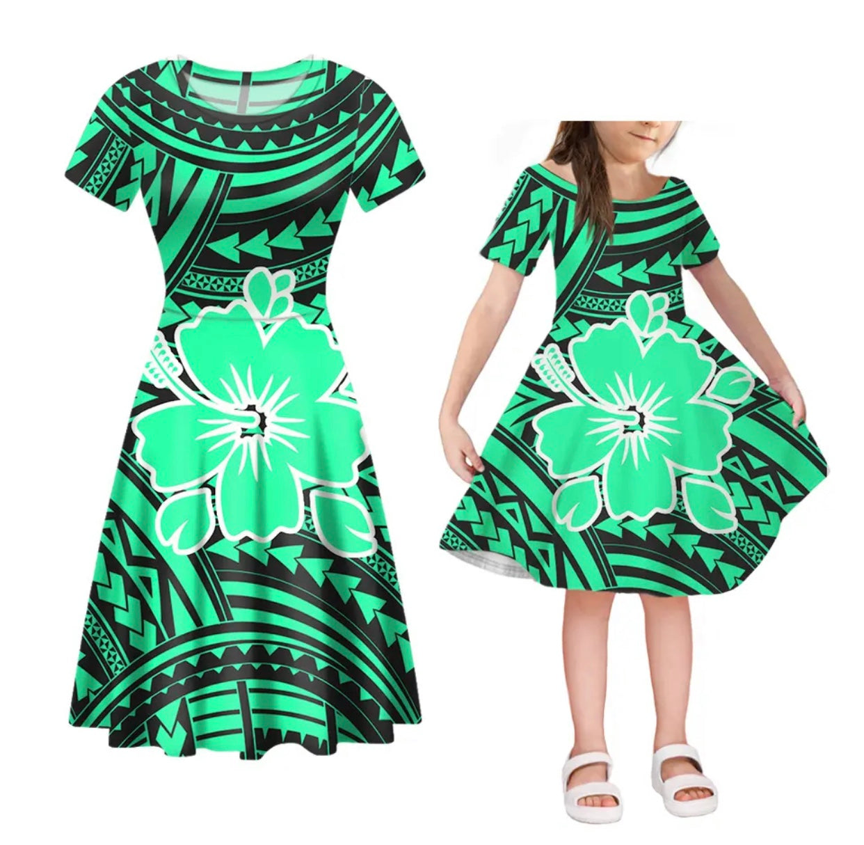 Women and daughter’s 2pcs Matching Dresses in Different Colours & Styles