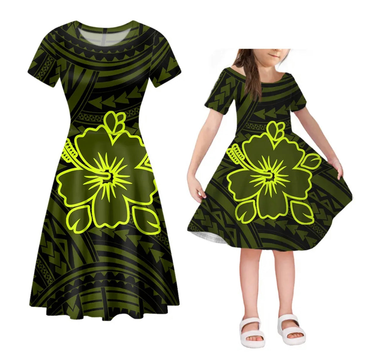 Women and daughter’s 2pcs Matching Dresses in Different Colours & Styles