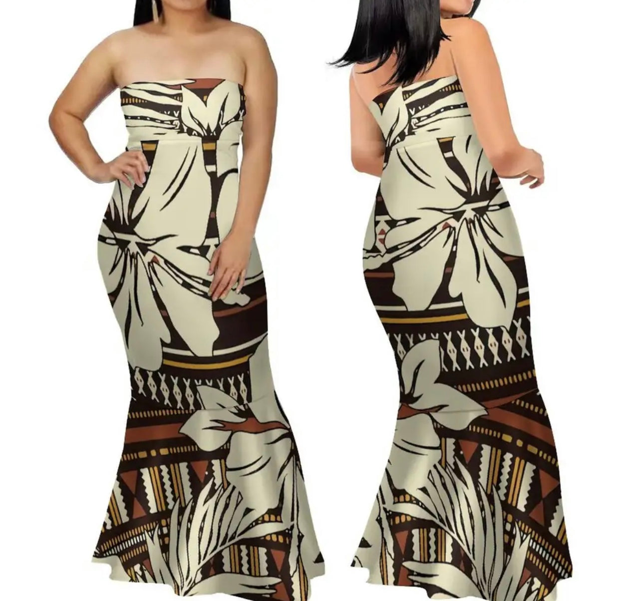 Ladies Strapless Dress in Different Colours and Styles