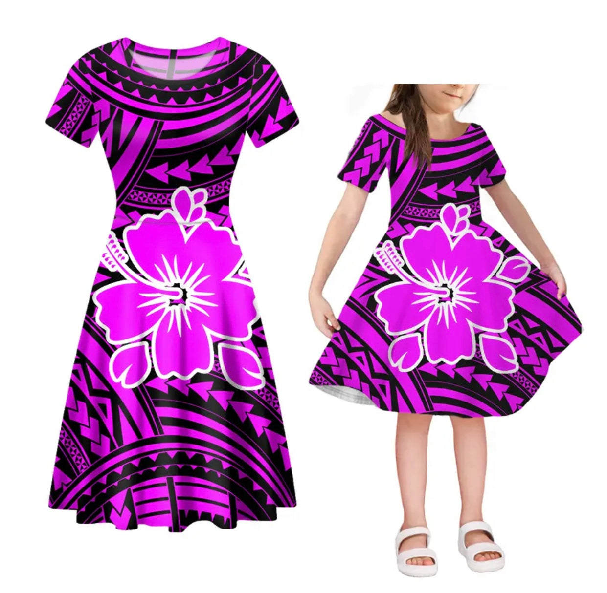 Women and daughter’s 2pcs Matching Dresses in Different Colours & Styles
