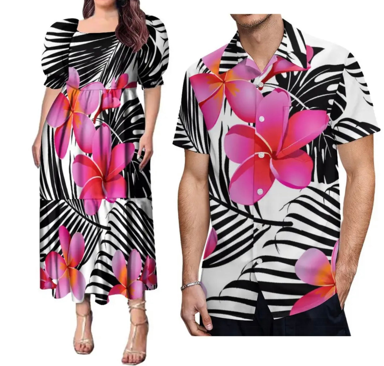 Ladies Dress & Men’s Matching Shirt