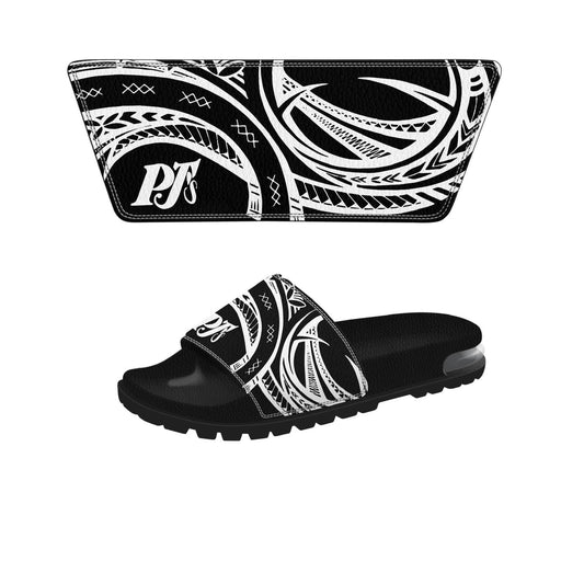 Tribal’s designed Customized in Black slides Slipper Super Soft Air Cushion Footwear