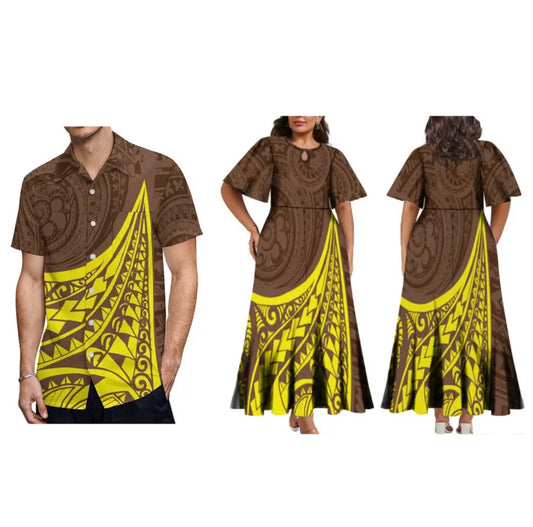 Women’s dress & Men’s Matching shirt