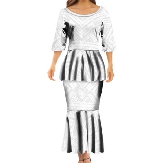 Ladies Ruffled Double Skirt Dress