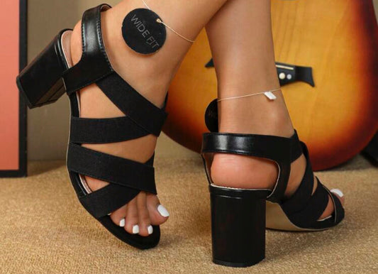 Ladies Slip- on High heeled Sandals