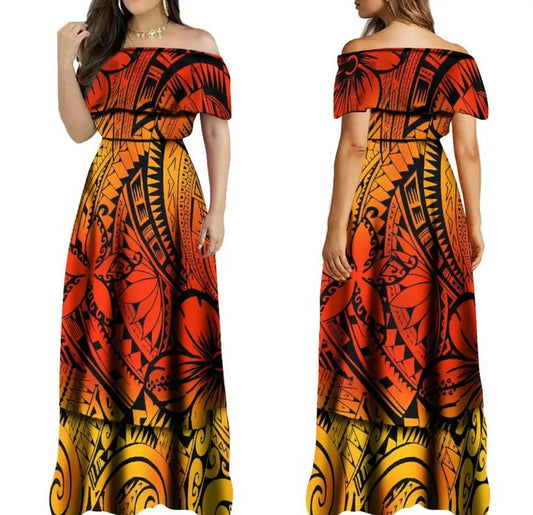 Customized Polynesian Ladies Dress